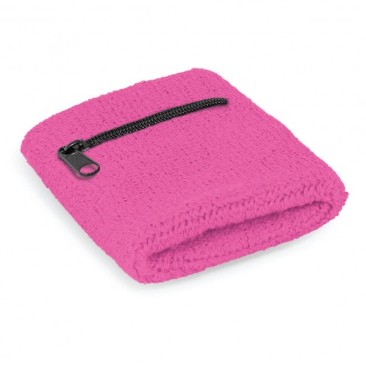 Sweat Bands with Pocket Pink